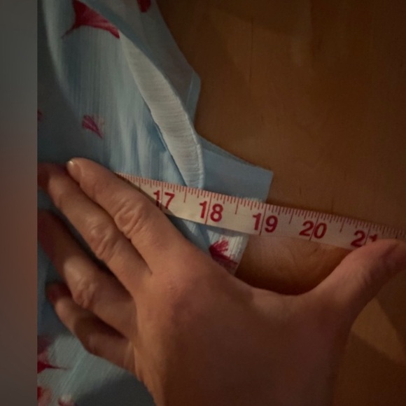 What is beautiful dress blue floral size 8/10 good night area of public women’s - Picture 9 of 12